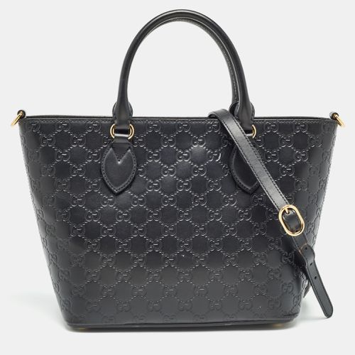 Gucci Black Guccissima Leather Zip Tote - Gucci - Modalova