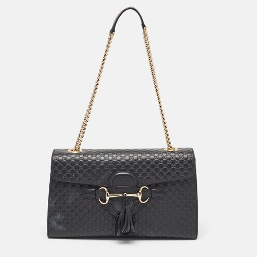 Gucci Black Microguccissima Leather Medium Emily Shoulder Bag - Gucci - Modalova