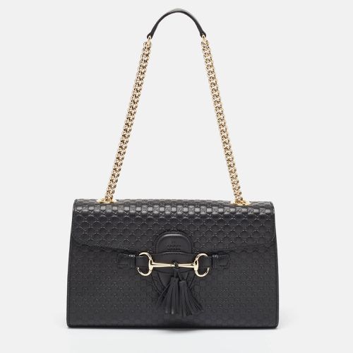 Gucci Black Microguccissima Leather Medium Emily Shoulder Bag - Gucci - Modalova