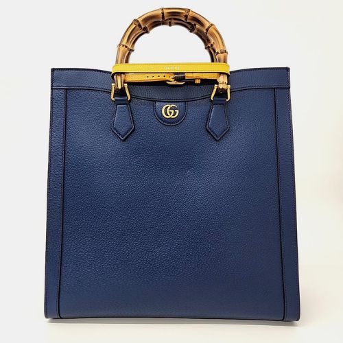 Gucci Blue Leather Large Diana Tote Bag - Gucci - Modalova