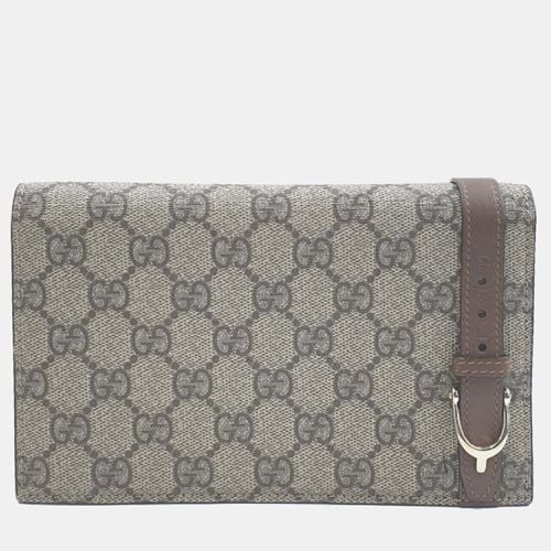 Gucci Beige/Brown GG Canvas Mini Chain Crossbody Bag - Gucci - Modalova