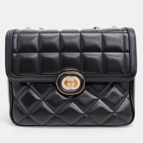 Gucci Black Leather Small Shoulder Bag - Gucci - Modalova