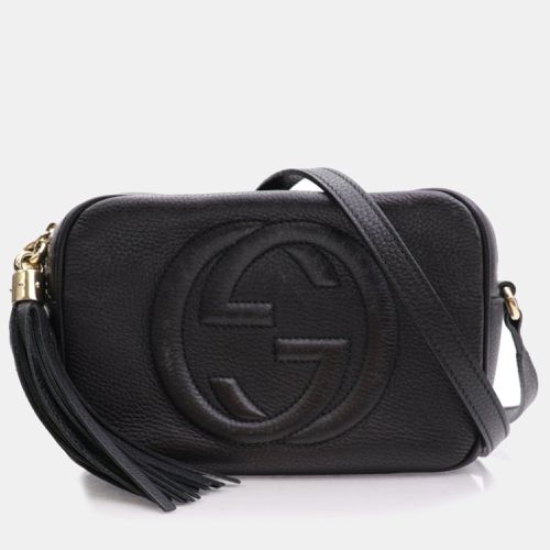 Gucci Black Leather Soho Disco Shoulder Bag - Gucci - Modalova