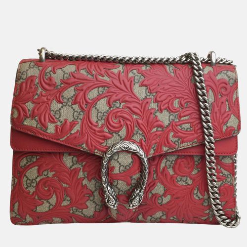 Gucci Red Leather Arabesque Dionysus Shoulder Bag - Gucci - Modalova