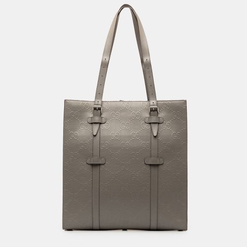 GG Embossed Leather Vertical Tote - Gucci - Modalova