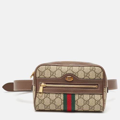 Gucci Brown/Beige GG Supreme Canvas and Leather Ophidia Belt Bag - Gucci - Modalova