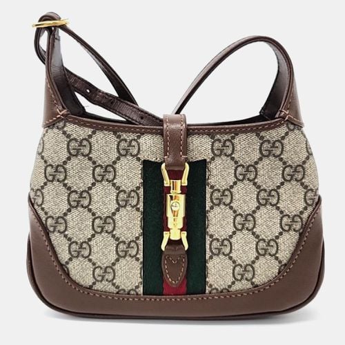 Gucci Beige GG Canvas Jackie 1961 Mini Hobo Bag - Gucci - Modalova