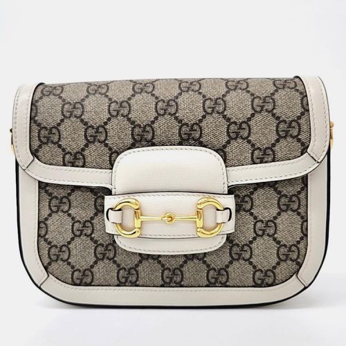 Gucci Beige GG Canvas Horsebit 1955 Mini Crossbody Bag - Gucci - Modalova