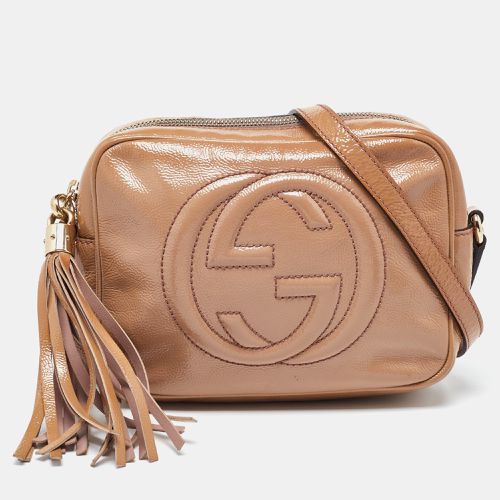 Gucci Beige Patent Leather Small Soho Disco Crossbody Bag - Gucci - Modalova