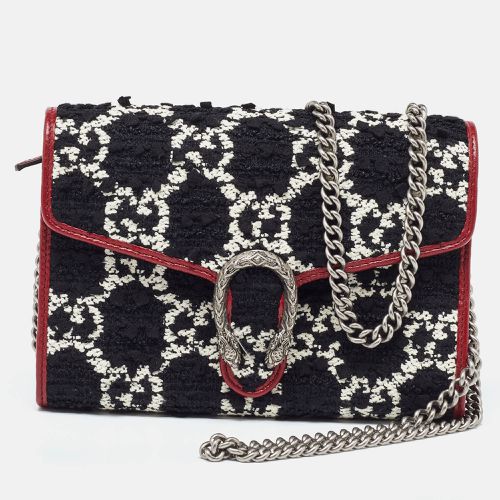 Gucci Tri Color GG Tweed and Leather Dionysus Wallet On Chain - Gucci - Modalova