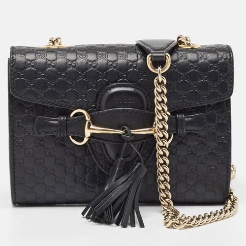 Gucci Black MIcroguccissima Leather Mini Emily Chain Shoulder Bag - Gucci - Modalova