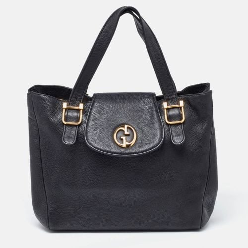 Gucci Black Pebbled Leather 1973 Tote - Gucci - Modalova