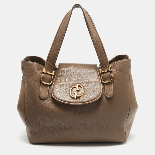 Gucci Beige Leather 1973 Flap Tote - Gucci - Modalova