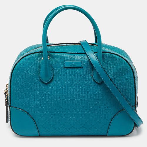 Turquoise Diamante Leather Small Satchel - Gucci - Modalova