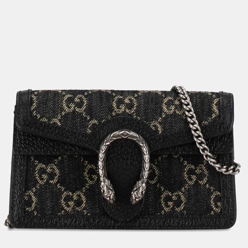 Gucci Super Mini GG Denim Dionysus Crossbody Bag - Gucci - Modalova