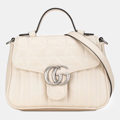 Gucci Mini GG Marmont Aria Matelasse Top Handle Bag - Gucci - Modalova