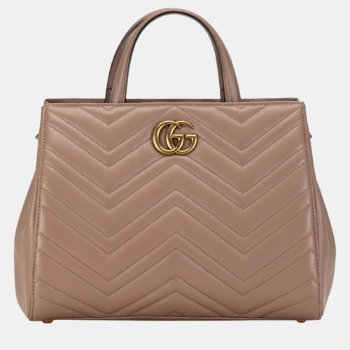 Gucci Pink Leather GG Marmont Matelasse Handbag - Gucci - Modalova