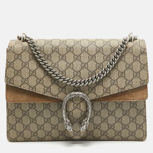 GG Supreme Canvas and Suede Medium Dionysus Shoulder Bag - Gucci - Modalova