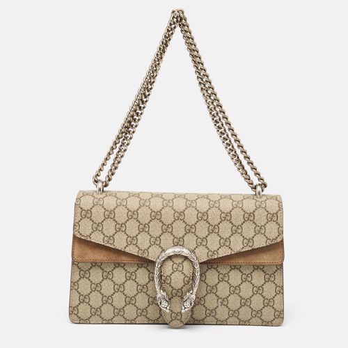 Gucci Beige GG Supreme Canvas and Suede Small Dionysus Shoulder Bag - Gucci - Modalova