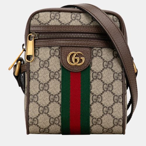 Gucci Brown GG Supreme Ophidia Crossbody - Gucci - Modalova