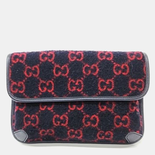 Gucci Navy GG Wool Belt Bag - Gucci - Modalova