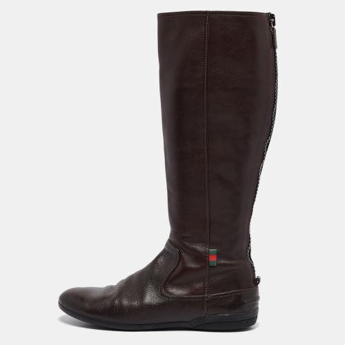 Leather Knee Length Boots Size 38 - Gucci - Modalova