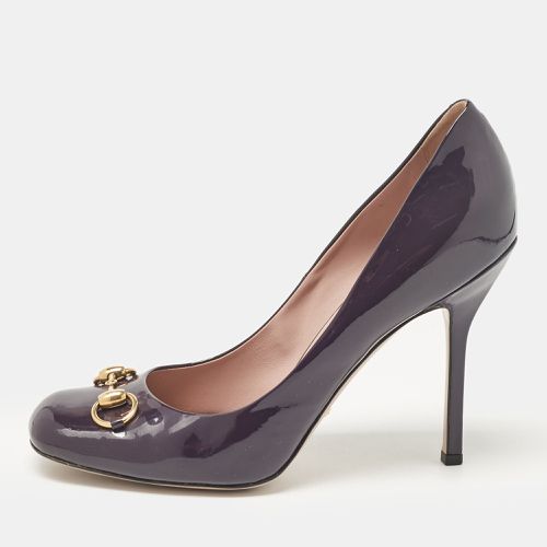 Patent Leather Jolene Horsebit Pumps 41 - Gucci - Modalova