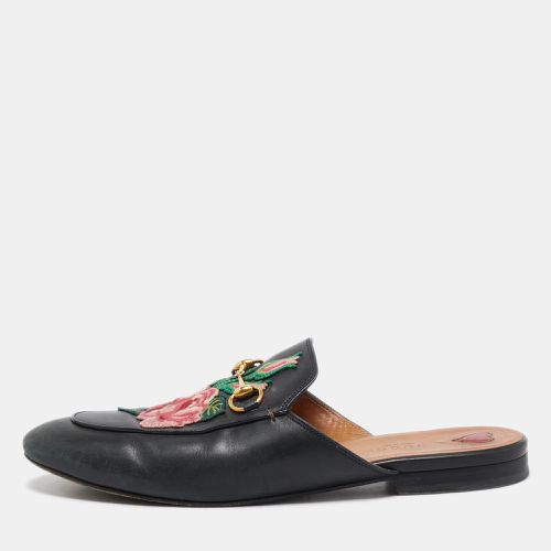 Gucci Black Leather Princetown Mules Size 40 - Gucci - Modalova