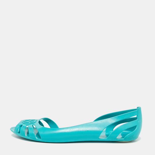 Gucci Turquoise Blue Rubber Marola Ballet Flats Size 41 - Gucci - Modalova