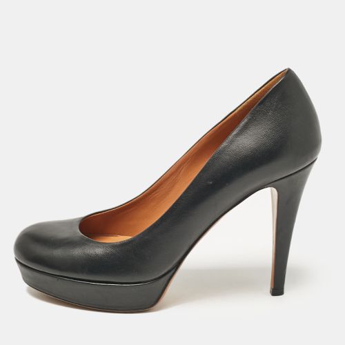 Leather Round Toe Platform Pumps Size 36 - Gucci - Modalova