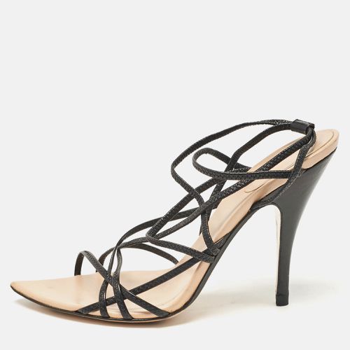 Gucci Black Leather Ankle Strap Sandals Size 38 - Gucci - Modalova