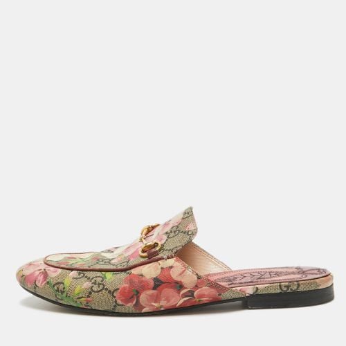 Gucci Multicolor Canvas Princetown Mules Size 38.5 - Gucci - Modalova