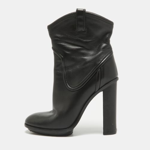 Gucci Black Leather Ankle Boots Size 38 - Gucci - Modalova