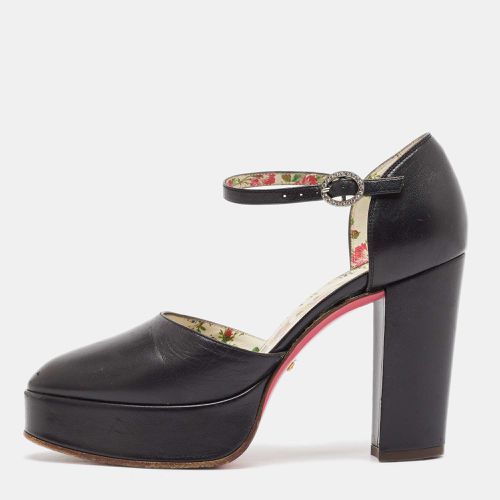 Gucci Black Leather Agon Mary Jane Pumps Size 36.5 - Gucci - Modalova