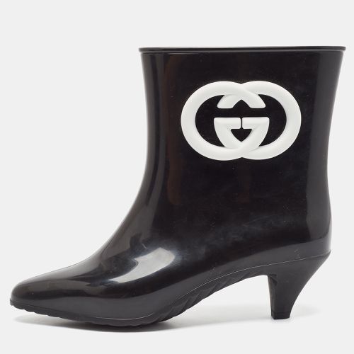 Gucci Black Rubber Ankle Length Boots Size 38 - Gucci - Modalova