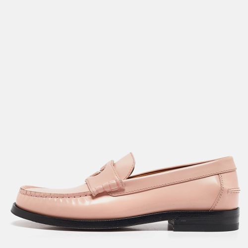 Gucci Pink Leather GG Slip On Loafers Size 40 - Gucci - Modalova