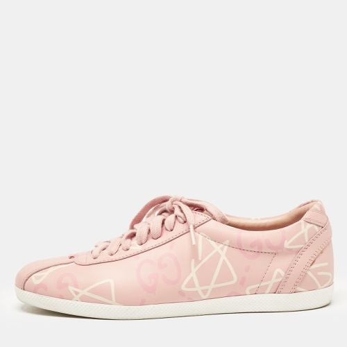 Gucci Pink Leather Ghost Lace Up Sneakers Size 37 - Gucci - Modalova