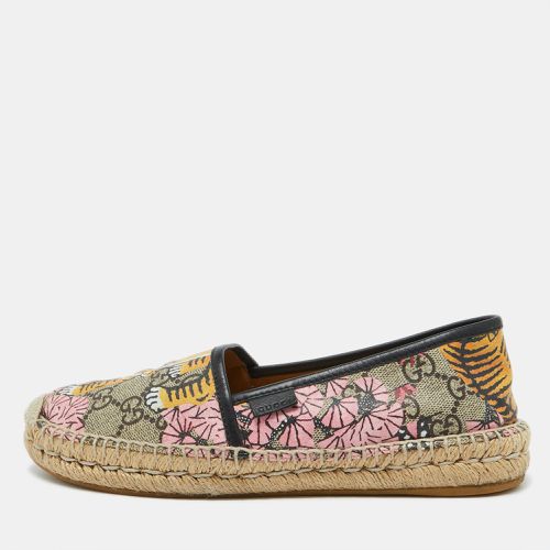 Gucci Multicolor Bengal Tiger Print GG Supreme Canvas Pilar Espadrille Flats Size 36 - Gucci - Modalova