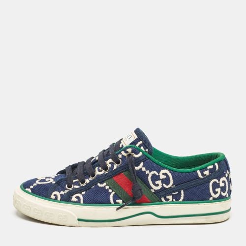 Gucci Blue GG Canvas Tennis 1977 Low Top Sneakers Size 37.5 - Gucci - Modalova