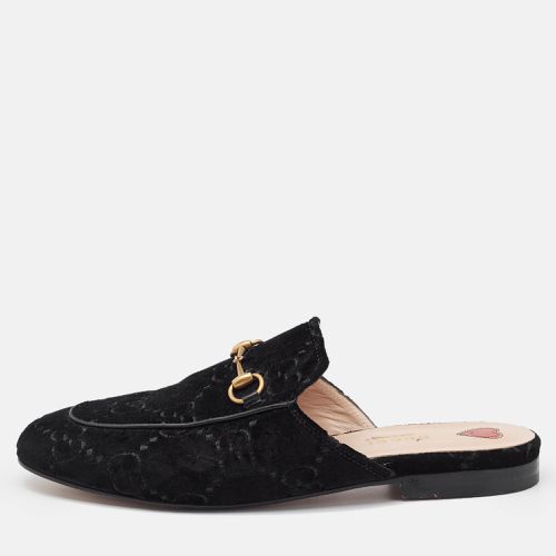 GG Velvet Princetown Horsebit Flat Mules Size 39 - Gucci - Modalova