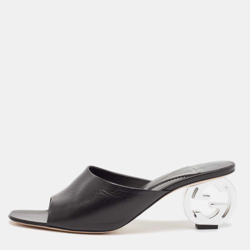 Leather Bella Slide Sandals Size 42 - Gucci - Modalova