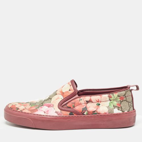 Gucci Pink Canvas Flower Print Slip On Sneakers Size 36 - Gucci - Modalova