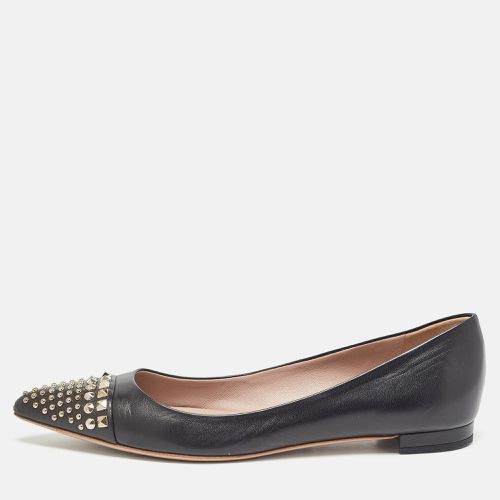 Gucci Black Leather Coline Studded Ballet Flats Size 38 - Gucci - Modalova