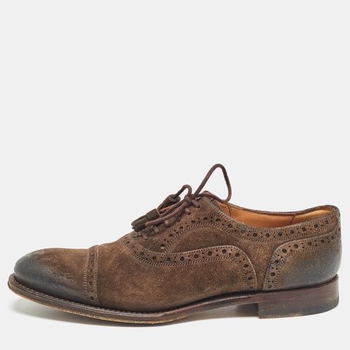 Gucci Brown Suede Brogue Oxfords Size 36.5 - Gucci - Modalova