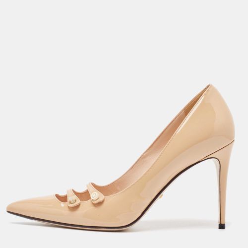 Patent Aneta Pointed Toe Pumps Size 37.5 - Gucci - Modalova