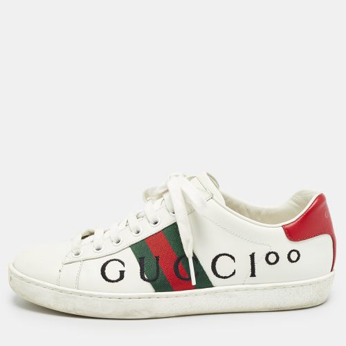 Leather Web Ace Low Top Sneakers Size 37 - Gucci - Modalova