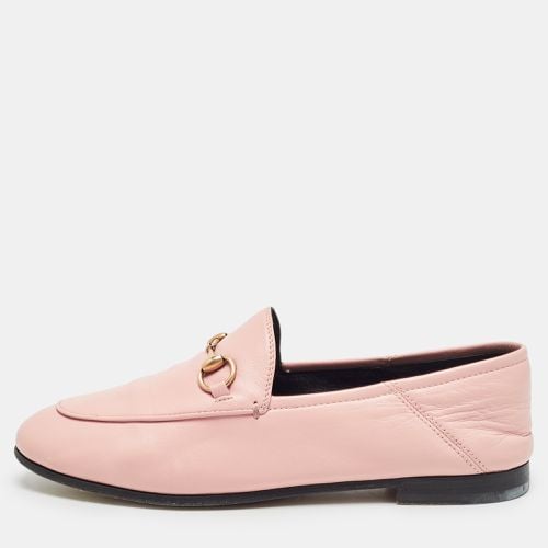 Gucci Pink Leather Jordaan Loafers Size 37 - Gucci - Modalova