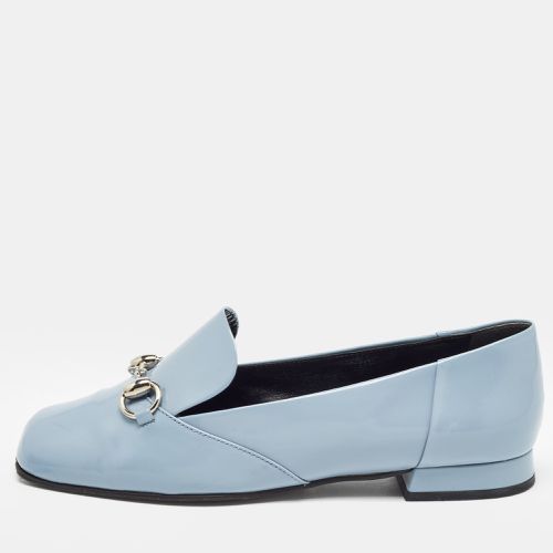 Gucci Light Blue Patent Leather Horsebit Loafers Size 36.5 - Gucci - Modalova