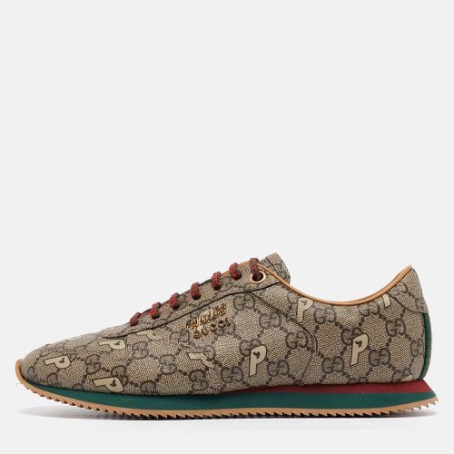 Gucci x Palace Brown GG Supreme Canvas and Leather Sneakers Size 39 - Gucci - Modalova