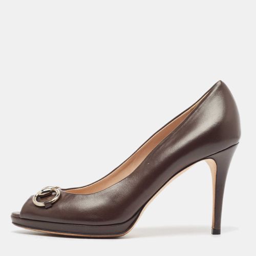 Leather Hollywood Pumps Size 39 - Gucci - Modalova